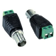 BNC Connector CV-7165  θηλυκό σε κλέμα με προστατευτικό διέλευσης 