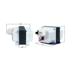 Μετασχηματιστής TRC-75.25-16.6 F 16.6V 45VA για συστήματα ασφαλείας-πυρανίχνευσης κλειστού τύπου 