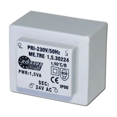 Πακτωμένος μετασχηματιστής TRM-240-15 24V AC 1.5VA Πακτωμένος μετασχηματιστής TRM-240-15 24V AC 1.5VA