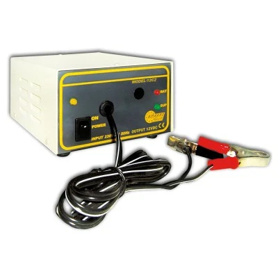 Αυτόματος φορτιστής μπαταριών 12V 2A 12-C2 για μπαταρίες μολύβδου LEAD-ACID 20Ah 130x170x85mm