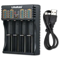 Πολυφορτιστής Lii 402 μπαταριών Ni-Cd/Ni-MH, Li-Ion 4 θέσεων 116x90x30mm
