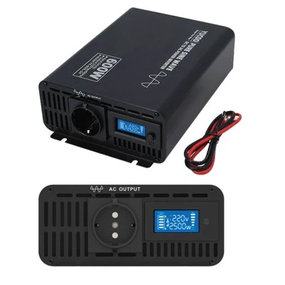 Inverter YK-600L-12 12V DC σε 230V AC 600VA 200x173x76mm 