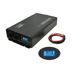 Inverter YK-3000L-12 12V DC σε 230V AC 3000VA 400x242x88mm