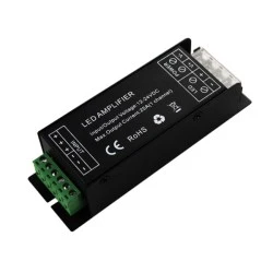 Ενισχυτής σήματος AMF4 12VDC 25A/300W - 24VDC 25A/600W IP20 για ταινίες Led μονόχρωμες