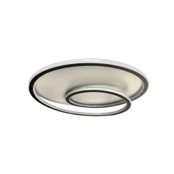 Φωτιστικό led lihgt SALAMANCA χρώμα λευκό & μαύρο CCT 124W 12400lm με διαστάσεις 49x49x10cm