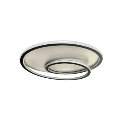 Φωτιστικό led lihgt SALAMANCA χρώμα λευκό & μαύρο CCT 124W 12400lm με διαστάσεις 49x49x10cm
