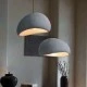 Κρεμαστό μονόφωτο φωτιστικό BERLIN 30cm σε Γγκρι χρώμα με ντουί 1xΕ27