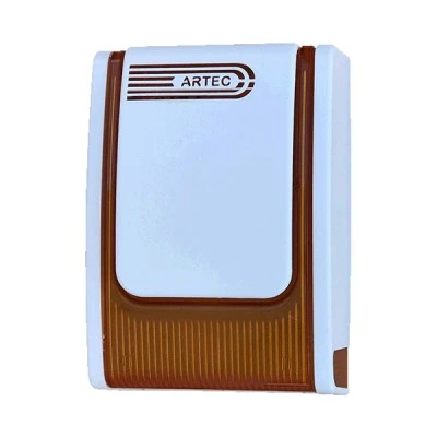 Εξωτερική σειρήνα μεγάφωνου 120db/1m 10-15V DC με θετική ή αρνητική ενεργοποίηση & κόκκινο φάρο