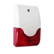Σειρήνα εσωτερικού χώρου Piezo 107 db/1m με τροφοδοσία 12V DC 250mA με  κόκκινο φάρο