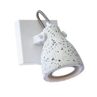 Επίτοιχο φωτιστικό σποτ DINO TERRAZZO 1xGU10 10x10x18cm λευκό