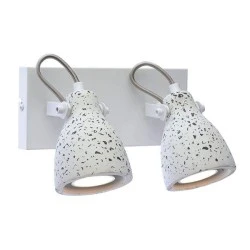 Επίτοιχο φωτιστικό σποτ 2ΧGU10 23x15x18cm Terrazzo λευκό
