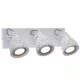 Επίτοιχο σποτ τρίφωτο GU10 36x15x18cm terrazzo σε λευκό χρώμα Επίτοιχο σποτ τρίφωτο GU10 36x15x18cm terrazzo σε λευκό χρώμα