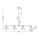 Κρεμαστό φωτιστικό PIPE 4xΕ27 130x22xh92cm μεταλλικό μαύρο και χρυσό
