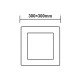 Led panel λευκό τετράγωνο επίτοιχο 24W 4000k ενδιάμεσο φως δέσμης 120° 230V 1880lm 30000h Led panel λευκό τετράγωνο επίτοιχο 24W 4000k ενδιάμεσο φως δέσμης 120° 230V 1880lm 30000h
