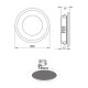 Led σποτ χωνευτό λευκό στρόγγυλο 2W 230V AC θερμό φως 3000k 155lm δέσμης 100° διάρκειας 30000h