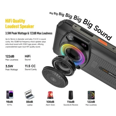Smartphone ULEFONE Armor 21, 6.58" με ηχείο 3.5W & χωρητικότητα 8/256GB, 9600mAh σε μαύρο χρώμα Smartphone ULEFONE Armor 21, 6.58" με ηχείο 3.5W & χωρητικότητα 8/256GB, 9600mAh σε μαύρο χρώμα