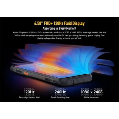 Smartphone ULEFONE Armor 21, 6.58" με ηχείο 3.5W & χωρητικότητα 8/256GB, 9600mAh σε μαύρο χρώμα Smartphone ULEFONE Armor 21, 6.58" με ηχείο 3.5W & χωρητικότητα 8/256GB, 9600mAh σε μαύρο χρώμα