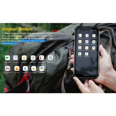 Smartphone ULEFONE Armor 22 6.58"& χωρητικότητα 8GB 128GB με μπαταρία 6600mAh μαύρο Smartphone ULEFONE Armor 22 6.58"& χωρητικότητα 8GB 128GB με μπαταρία 6600mAh μαύρο