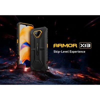 Smartphone ULEFONE  Armor X13, 6.52" με χωρητικότητα 6GB 64GB & μπαταρία 6320mAh, μαύρο