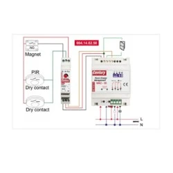 Controller για έλεγχο δωματίου ξενοδοχείων Occupancy 12VDC με χρονική καθυστέρηση 30s-5min