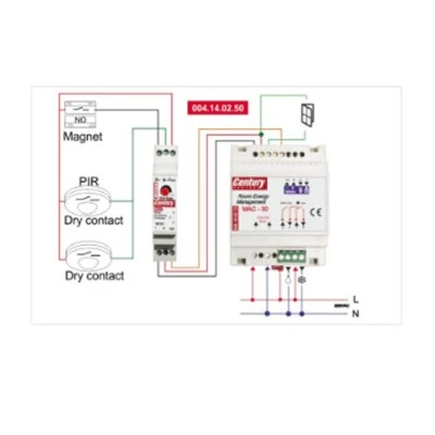 Controller για έλεγχο δωματίου ξενοδοχείων Occupancy 12VDC με χρονική καθυστέρηση 30s-5min