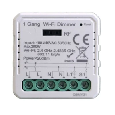 WiFi & RF Triac Dimmer κατάλληλο για τη ρύθμιση των λαμπτήρων Led & Retrofit Led 100-240V με μέγιστο φορτίο 200W 