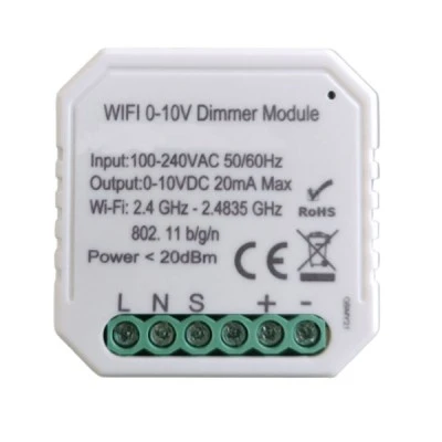 Dimmer Module WiFi 1-10V 20mA κατάλληλο για ρύθμιση των λαμπτήρων Led & Retrofit Led