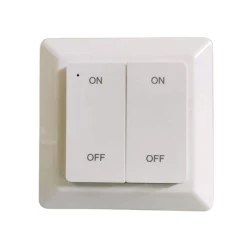 RF Διακόπτης 2 Καναλιών 3V DC με Λειτουργία Dimming – Φορητή & Επίτοιχη Χρήση