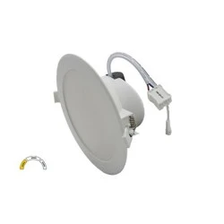 LED φωτιστικό ψευδοροφής Φ174mm ντιμαριζόμενο 18W με δυνατότητα επιλογής χρωμάτων CCT σε λευκό χρώμα IP44