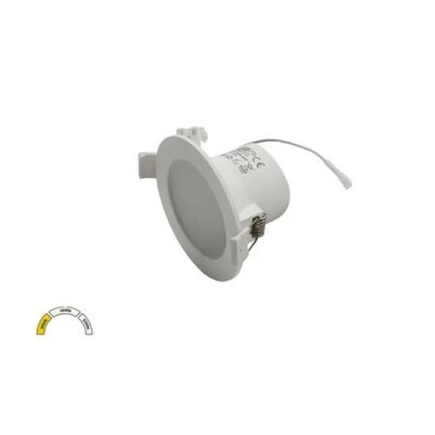 Φωτιστικό χωνευτό LED λευκό ντιμαριζόμενο 7W 700lm με δυνατότητα επιλογής φωτισμού CCT από διακόπτη IP44 Φωτιστικό χωνευτό LED λευκό ντιμαριζόμενο 7W 700lm με δυνατότητα επιλογής φωτισμού CCT από διακόπτη IP44