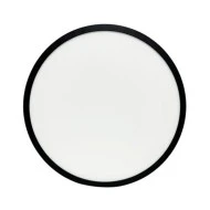 LED πλαφονιέρα οροφής PC με φωτισμό BACKLIT Φ283mm CCT 16-20-24W μαύρο χρώμα IP40 