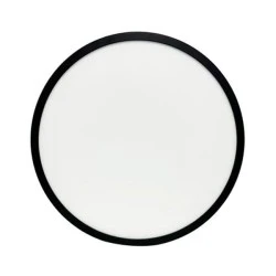 LED πλαφονιέρα οροφής PC με φωτισμό BACKLIT Φ283mm CCT 16-20-24W μαύρο χρώμα IP40 