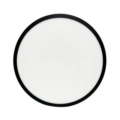 LED πλαφονιέρα οροφής PC με φωτισμό BACKLIT Φ283mm CCT 16-20-24W μαύρο χρώμα IP40 