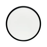 Led πλαφονιέρα στρόγγυλη μαύρο χρώμα PC με ανιχνευτή κίνησης Φ283mm CCT και διακόπτη επιλογής watt 16-20-24 IP40 
