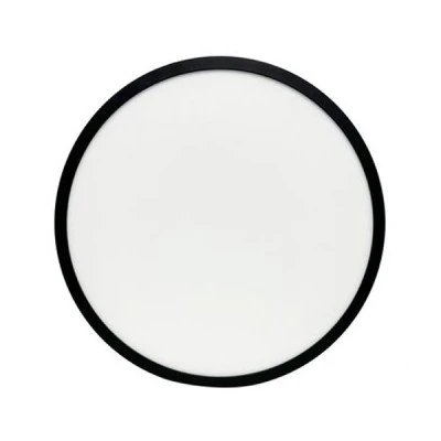 Led πλαφονιέρα στρόγγυλη μαύρο χρώμα PC με ανιχνευτή κίνησης Φ283mm CCT και διακόπτη επιλογής watt 16-20-24 IP40 