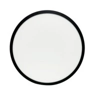 Πλαφονιέρα LED μαύρο χρώμα PC με φωτισμό BACKLIT Φ383mm και δυνατότητα επιλογής φωτός CCT 24-28-32W IP40 