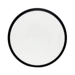 Πλαφονιέρα LED μαύρο χρώμα PC με φωτισμό BACKLIT Φ383mm και δυνατότητα επιλογής φωτός CCT 24-28-32W IP40 