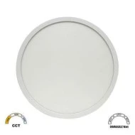 Φωτιστικό πλαφονιέρα LED λευκή PC Φ583mm με δυνατότητα επιλογής φωτισμού CCT 40-44-48W IP40
