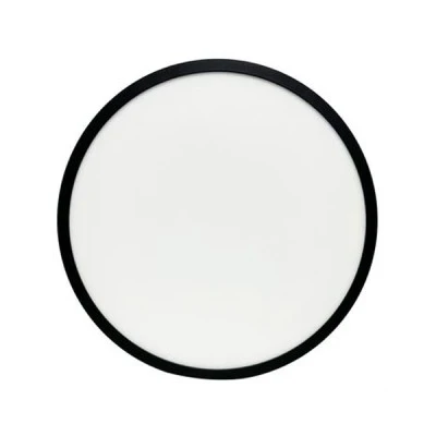 Στρόγγυλη Led πολυκαρμπονική(PC) πλαφονιέρα μαύρο χρώμα CCT με δυνατότητα επιλογής φωτισμού με διακόπτη IP40 