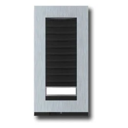 Πρόσοψη μπουρονιέρας targa με 1 πλήκτρο για ήχο HPC/1 ST ανθρακί χρώμα