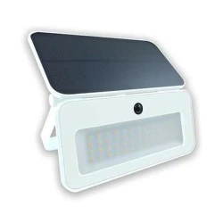  Ηλιακός προβολέας LED 8W λευκός με ανιχνευτή κίνησης υπερύθρων και φωτοκύταρρο ημέρας-νύχτας 1200lm CCT 