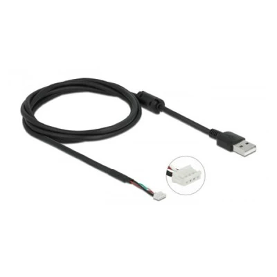 Καλώδιο USB 2.0 σε 4-pin camera plug V6 1.5m μαύρο χρώμα DELOCK 