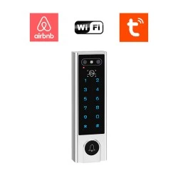Smart Access Control WiFi με κάμερα & αναγνώριση προσώπου ιδανικό για Airbnb & διαμερίσματα λειτουργία μέσω Tuya (Smart app) εξωτερικού χώρου IP65