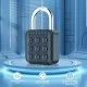 Λουκέτο Bluetooth με κωδικό για πολλαπλές εφαρμογές αδιάβροχο IP67 με διάσταση 7.6x4.6x2.2cm μαύρο χρώμα