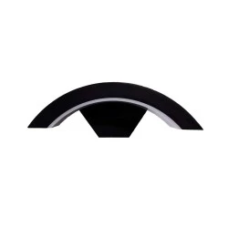 Επιτοίχια Εξωτερική Πλαφονιέρα LED 18W 1620LM IP65 με θερμό φως σε μαύρο χρώμα