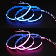 Led COB ταινία 1m 8W 24VDC 3000K λευκό θερμό φως IP20 μη στεγανή εύκαμπτη & αυτοκόλλητη
