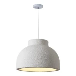 Φωτιστικό κρεμαστό SENDAI μονόφωτο με ντουί για λάμπα Ε27 λευκό χρώμα Φ39cm x 27cm Φωτιστικό κρεμαστό SENDAI μονόφωτο με ντουί για λάμπα Ε27 λευκό χρώμα Φ39cm x 27cm