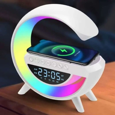 Επιτραπέζιο επαναφορτιζόμενο φωτιστικό LED BLUETOOTH με 12 προγράμματα φωτισμού RGB και ενσωματωμένο ηχείο