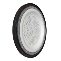 Φωτιστικό καμπάνα HIGH BAY 100W 10000LM UFO 6000K ψυχρό φως με γωνία φωτός 80° Φ26 σε μαύρο χρώμα