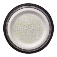 Φωτιστικό καμπάνα HIGH BAY 100W 10000LM UFO 6000K ψυχρό φως με γωνία φωτός 80° Φ26 σε μαύρο χρώμα